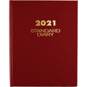 Standard Diary by AT-A-GLANCE – 7.6" W x 9.7" D, Paper, Red, Model SD374-13