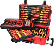 Wiha 32800 Insulated Electrician Tool Set, 80-Piece VDE Screwdriver, Pliers
