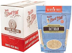 Bob's Red Mill Gluten Free Oat Bran, 16oz (4 Pack)
