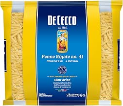 De Cecco Semolina Pasta, Penne Rigate No.41, 5 Pound (Pack of 4)