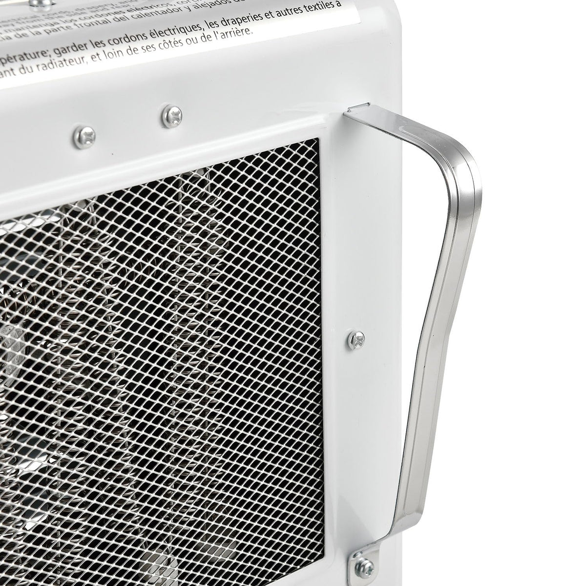 5120 BTU Portable Milkhouse Style Electric Heater by Global Industrial – 10.25"L x 7.9"W x 15.75"H, Steel, White, Model PH-933
