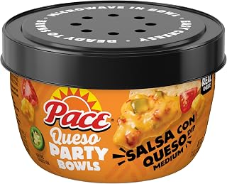 Pace Salsa Con Queso Dip, Cheese Dip, 11 oz Microwavable Bowl