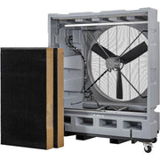48" Diameter Portable Evaporative Cooler by Global Industrial – Plastic, Gray, Model KT-48