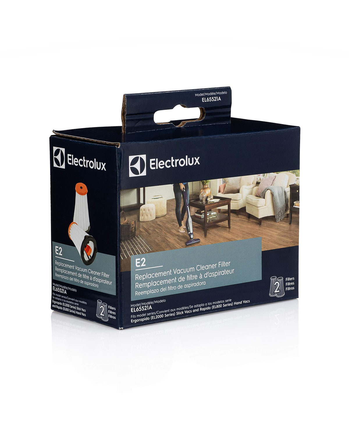 Style EL65221A E2 Vacuum Filter by Electrolux – (Pack of 2), Pack of 4, Model EL65521A