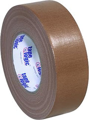 Tape Logic (24 Pack) Multipurpose Brown Duct Tape, 2 Inch x 60 Yards, 10.0 Mil Thick, For Labeling, Patching, Temporary Repairs, Marking and Social Distancing