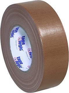 Tape Logic (24 Pack) Multipurpose Brown Duct Tape, 2 Inch x 60 Yards, 10.0 Mil Thick, For Labeling, Patching, Temporary Repairs, Marking and Social Distancing