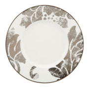 Silver Applique Saucer by Lenox – Large, Porcelain, White, Model 822838