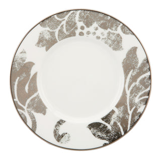 Silver Applique Saucer by Lenox – Large, Porcelain, White, Model 822838