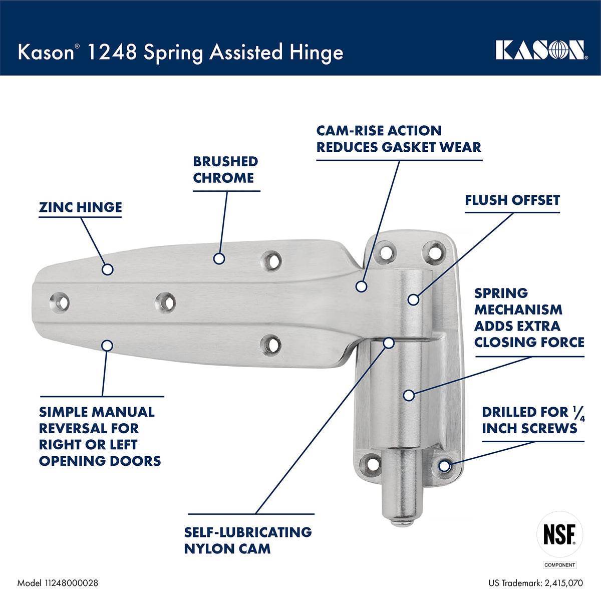 Hinges by Kason – vinyl, metallic, Model 11248000028