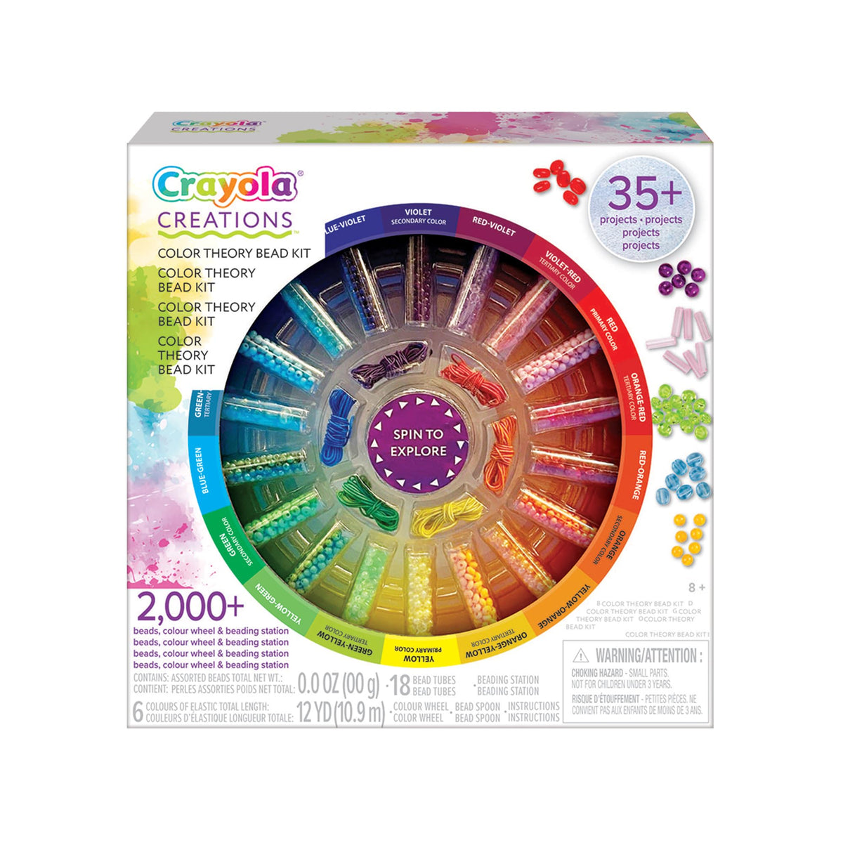 Creations Colour Theory Bead Kit by Crayola – Medium, Plastic, Multicolored, Pack of 2050, Model 042957