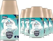 Glade Automatic Spray Refill, Sky & Sea Salt, Scented Air Freshener for Home and Bathroom, 6.2 Oz, 6 Count
