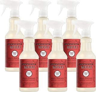 Mrs. MEYER'S CLEAN DAY Multi-Surface Everyday Cleaner, Tomato Vine Scent, 16 Fl Oz (Pack of 6)