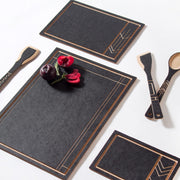 Frank Lloyd Wright Small Cut & Serve Board - Dishwasher Safe Non-Toxic Made in the USA by Epicurean – 9.8"L x 6.9"W, Paper Composite, Slate/Natural, Model 555-10070201FLW