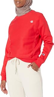 Champion Women's RW Crew, Scarlet-Y06145, X Small