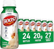 BOOST High Protein with Fiber Balanced Nutritional Shake, Caramel, 24 pk