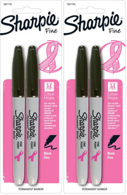 Sharpie 2 Count (Pack of 2) / Black / 1 Permanent Markers