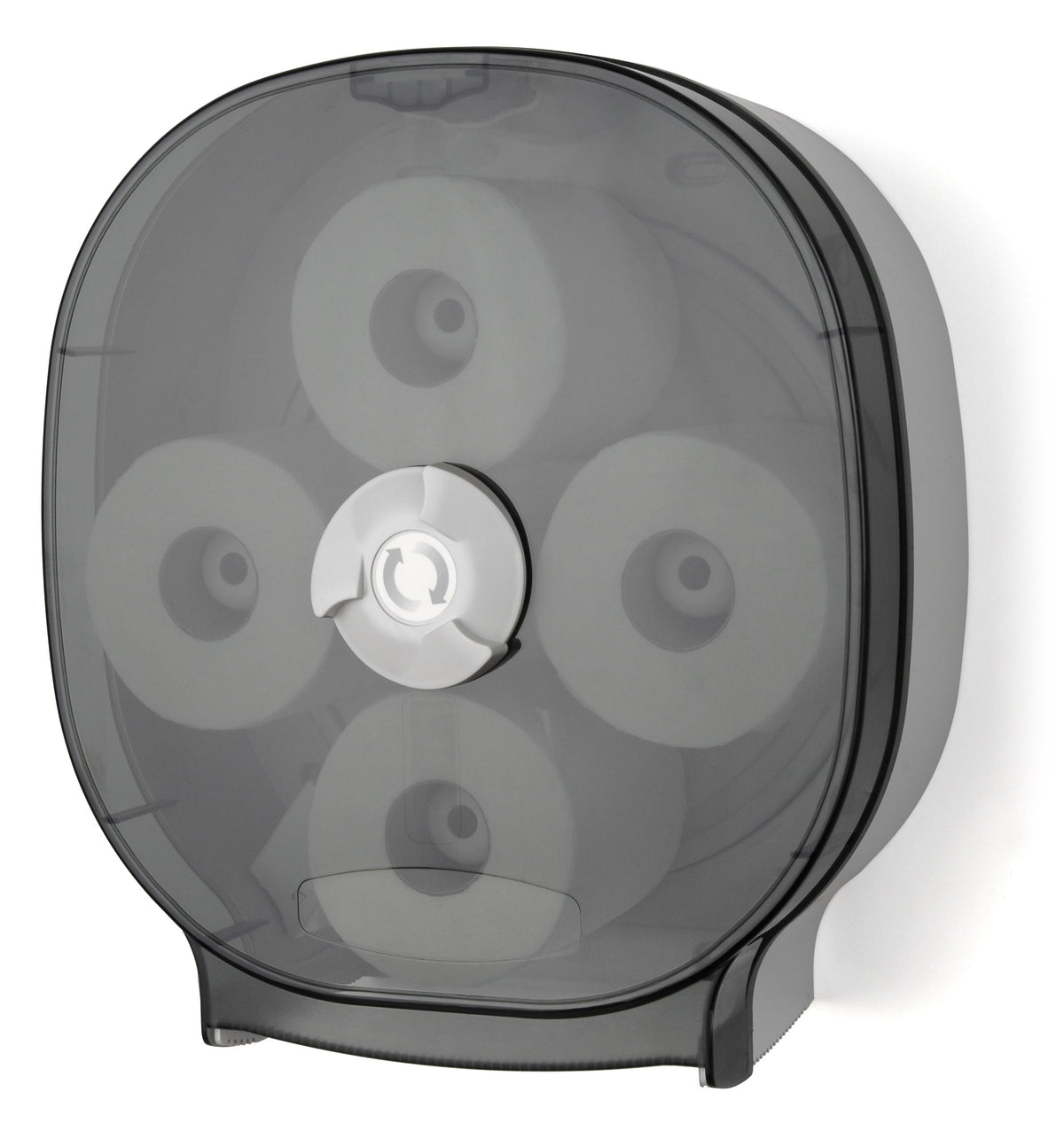 4-Roll Carousel Tissue Dispenser by Palmer Fixture – 1 PACK, Plastic, Dark Translucent, Model RD0044-01