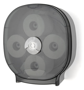 4-Roll Carousel Tissue Dispenser by Palmer Fixture – 1 PACK, Plastic, Dark Translucent, Model RD0044-01
