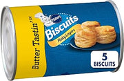 Pillsbury Flaky Layers Butter Tastin' Canned Biscuits, 5 ct, 6 oz