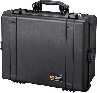Pelican 1604HKBK Large Waterproof Hard Case, Divider Type, Black, 1604HK
