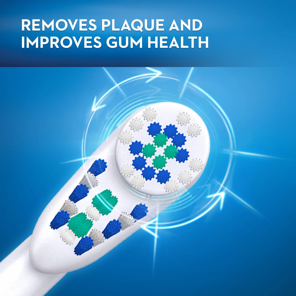 Deep Clean Battery Powered Toothbrush Replacement Brush Heads Refill by Oral-B – 1 Count (Pack of 2), Nylon, White, Pack of 2, Model 3742786