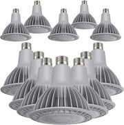 Satco (12 Pack Part Number S22250, Efficiently 33 Watt PAR38 High Lumen LED; 2700K; Medium Base; 120 Volt, True Color Rendering, Applications Include Bedroom, Kitchen, Living Areas, and Offices