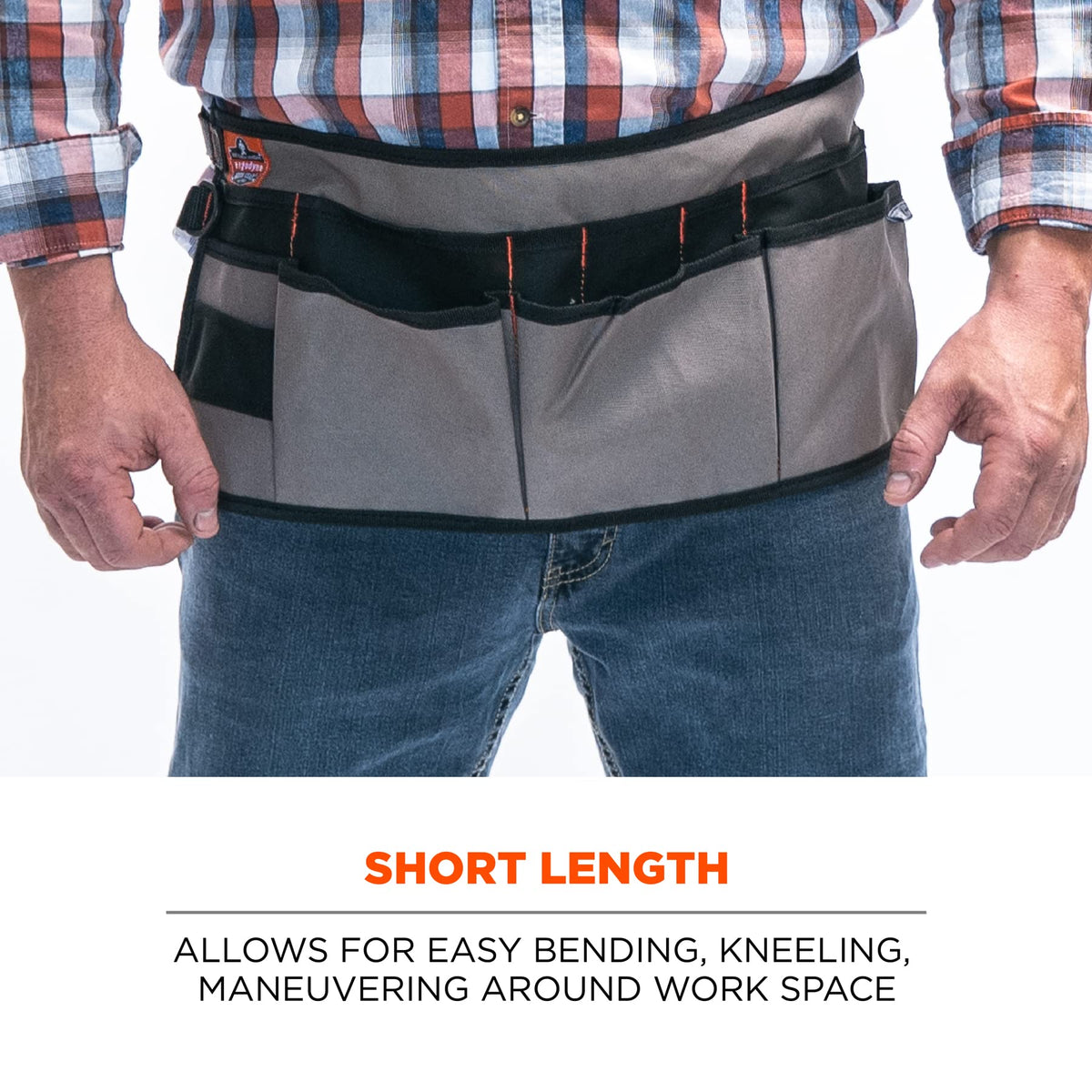 Arsenal 5707 Tool Work Waist Apron by Ergodyne – Waist, Cotton, Gray, Model 13698
