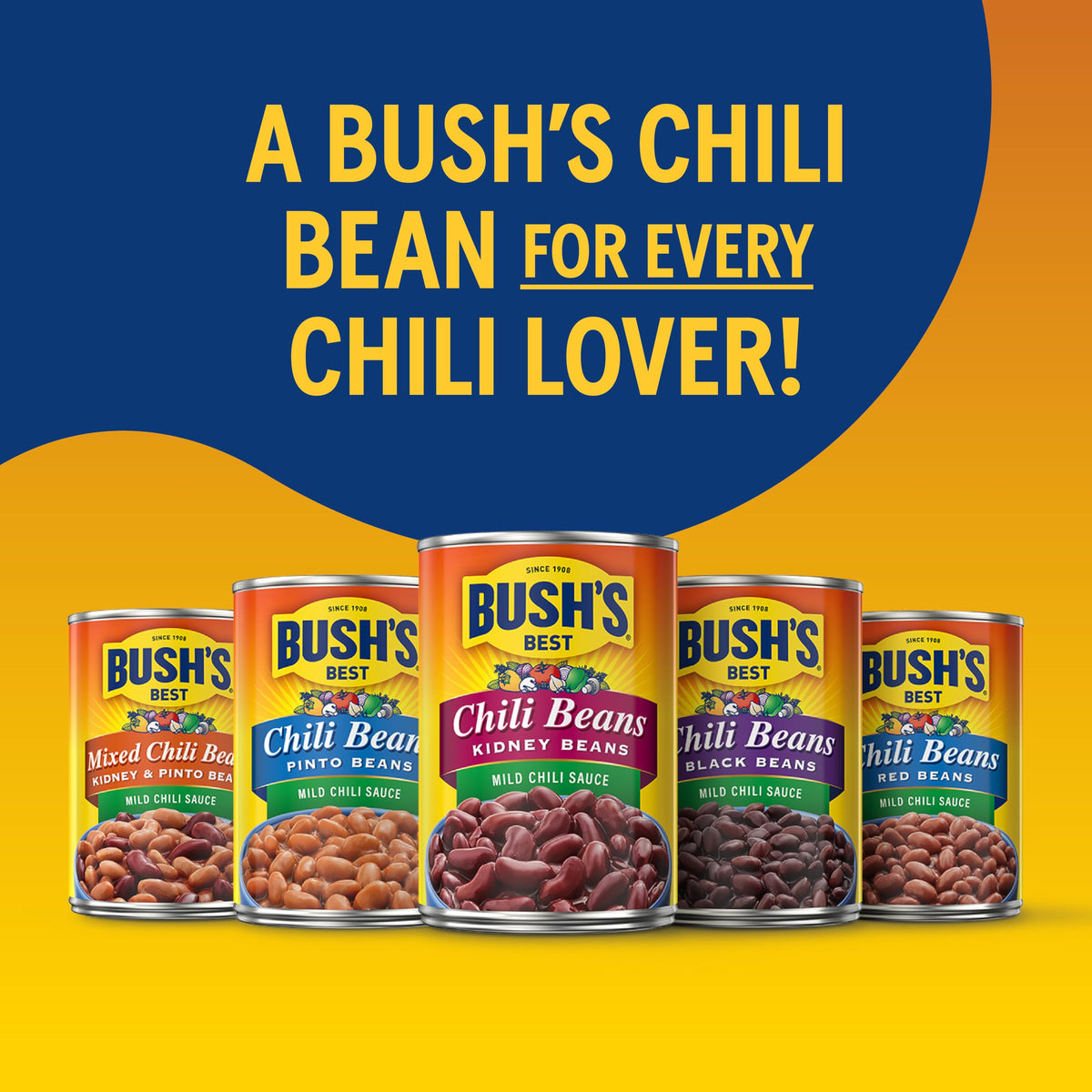 Bush's Best Mild Pinto Bean Chili / 111 Ounce (Pack of 6) / Mild Pinto Garbanzo Beans