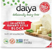 Daiya Jalapeño Havarti Cheese Alternative, Block, Plant Based, Dairy Free, Non GMO, 7.1 Ounces (Pack of 8)