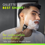 Gillette 6 Count (Pack of 1) / 6 Refills / Silver Shaving Gels
