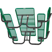 Global Industrial Green / 72"L x 83"W x 33"H / Industrial Picnic Tables
