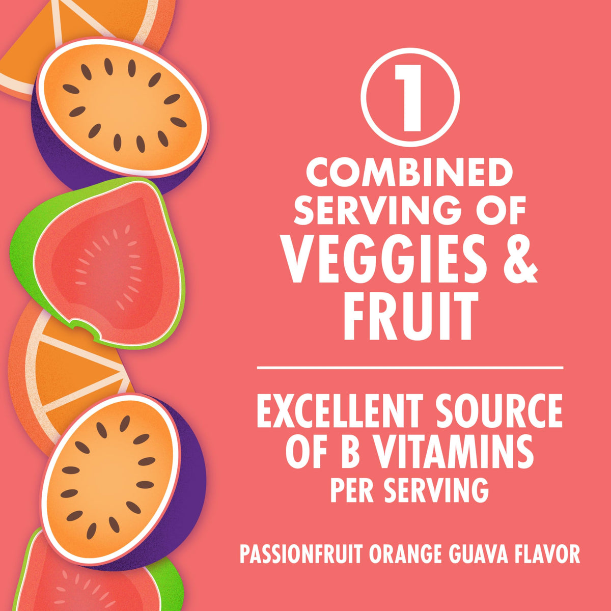 Energy Passionfruit Orange Guava Energy Drink by V8 – Pack of 6 (8 Fl Oz), Model 200000029305