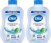 Dial Antibacterial Foaming Hand Wash Refill, Spring Water, 30 Ounce (Pack of 2)