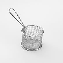 American Metalcraft FRYR375 Mini Round Fry Basket, Silver, 3.75-Inch Diameter
