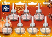 Glade PlugIns Refills Air Freshener, Scented and Essential Oils for Home and Bathroom, Golden Pumpkin & Spice, 4.69 Fl Oz, 7 Count