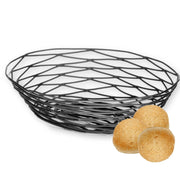 Tablecraft 9.25" x 6.25" x 2.25" / Black / Modern Bread & Serving Baskets