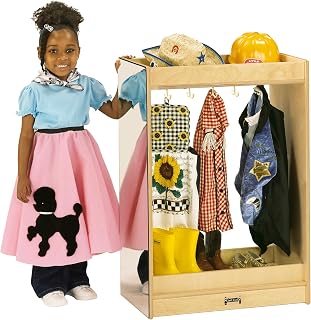 Jonti-Craft 09101JC Small Dress-Up Island - Kids Storage Organizer for Costumes or Coats