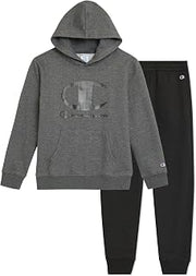Champion Boys Jogger Set Fleece Hoodie and Sweatpants Tracksuit