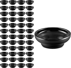 Carlisle FoodService Products 087503 Melamine Salsa Dish, 5 oz. Capacity, Black (Case of 48)