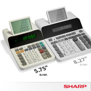Sharp Compact / Calculator / White Printing