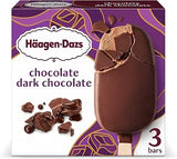 Häagen-Dazs Haagen-Dazs, Chocolate Dark Chocolate Ice Cream Bars, 3 Count (Frozen)