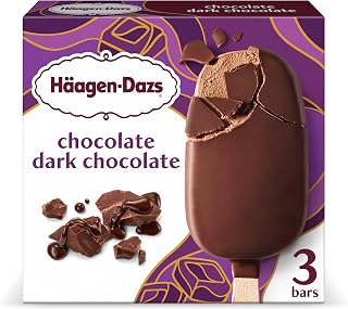 Häagen-Dazs Haagen-Dazs, Chocolate Dark Chocolate Ice Cream Bars, 3 Count (Frozen)