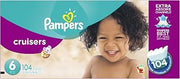 Pampers Cruisers Diapers Size 6 104 Count