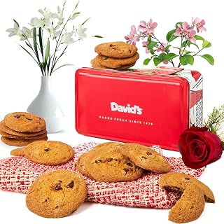 David's COOKIES Fresh-Baked Gourmet Thin & Crispy Cookies Mini Sampler Tin