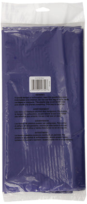 Touch of Color Plastic Table Cover by Creative Converting – One Size, Plastic, Navy, Pack of 12, Model 010140