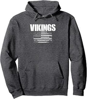 Curtis Vikings USA Flag Pride Pullover Hoodie