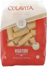 COLAVITA Pasta - Rigatoni, 1 Pound - Pack of 20