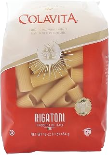 COLAVITA Pasta - Rigatoni, 1 Pound - Pack of 20
