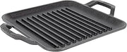 Lodge 11" Cast Iron Square Grill Pan - Chef Collection - Pre-Seasoned Cast Iron Pan - Versatile Cooking - Indoor & Outdoor Use - Incredible Heat Retention