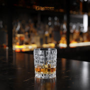 Dancing Stars Bossa Nova Collection Whiskey Tumblers | Set of 4 Clear Crystal Glass for Scotch by Nachtmann – Set of 4, 330 milliliters, Crystal Glass, Clear, Pack of 4
